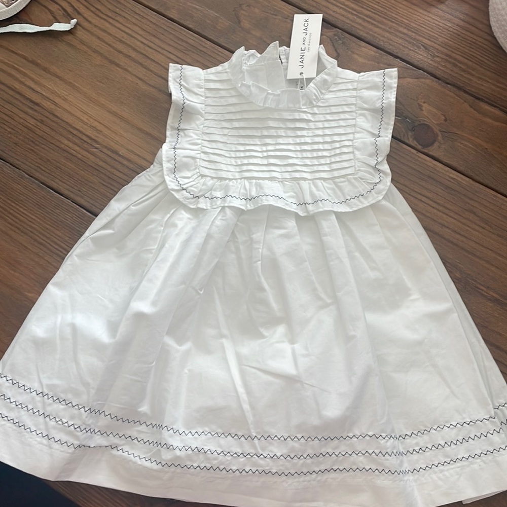 White baby girl dress